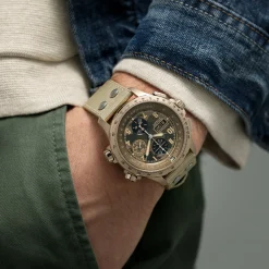 Khaki Aviation Beige Strap 22mm