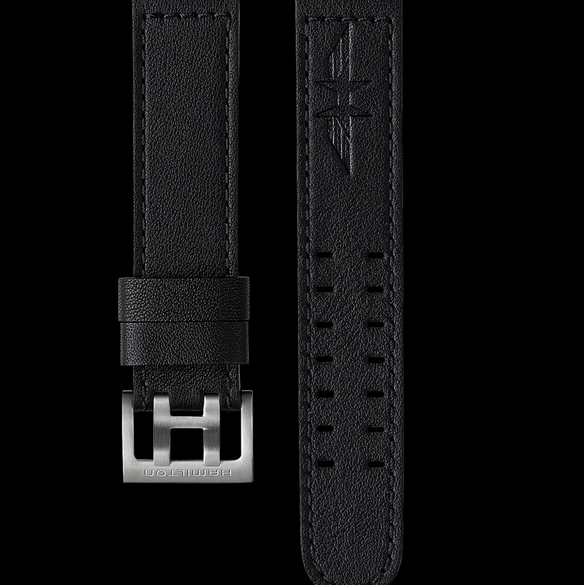 Khaki Aviation BLACK STRAP 20MM