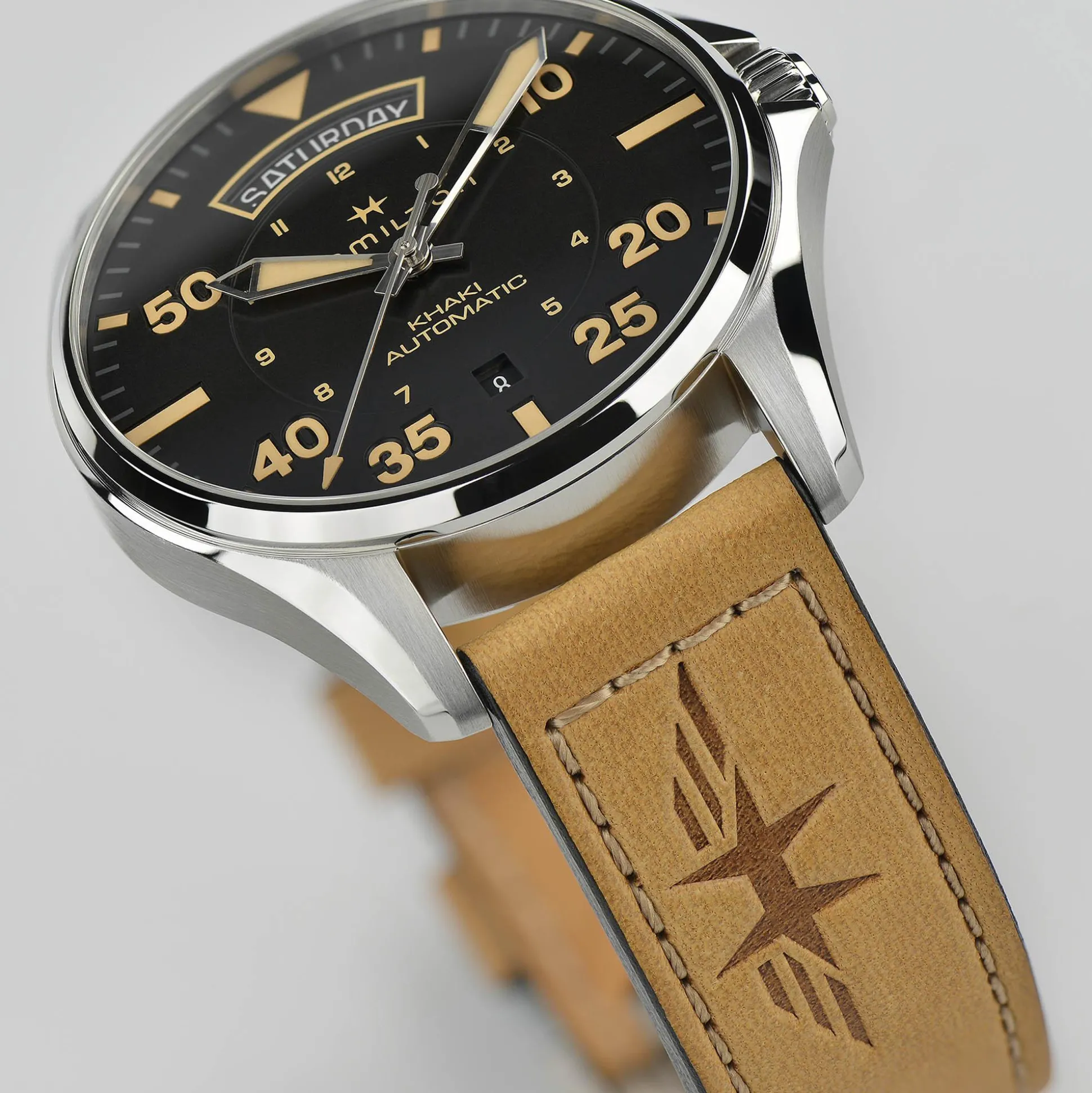 Khaki Aviation Day Date Auto