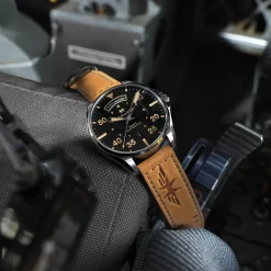 Khaki Aviation Day Date Auto
