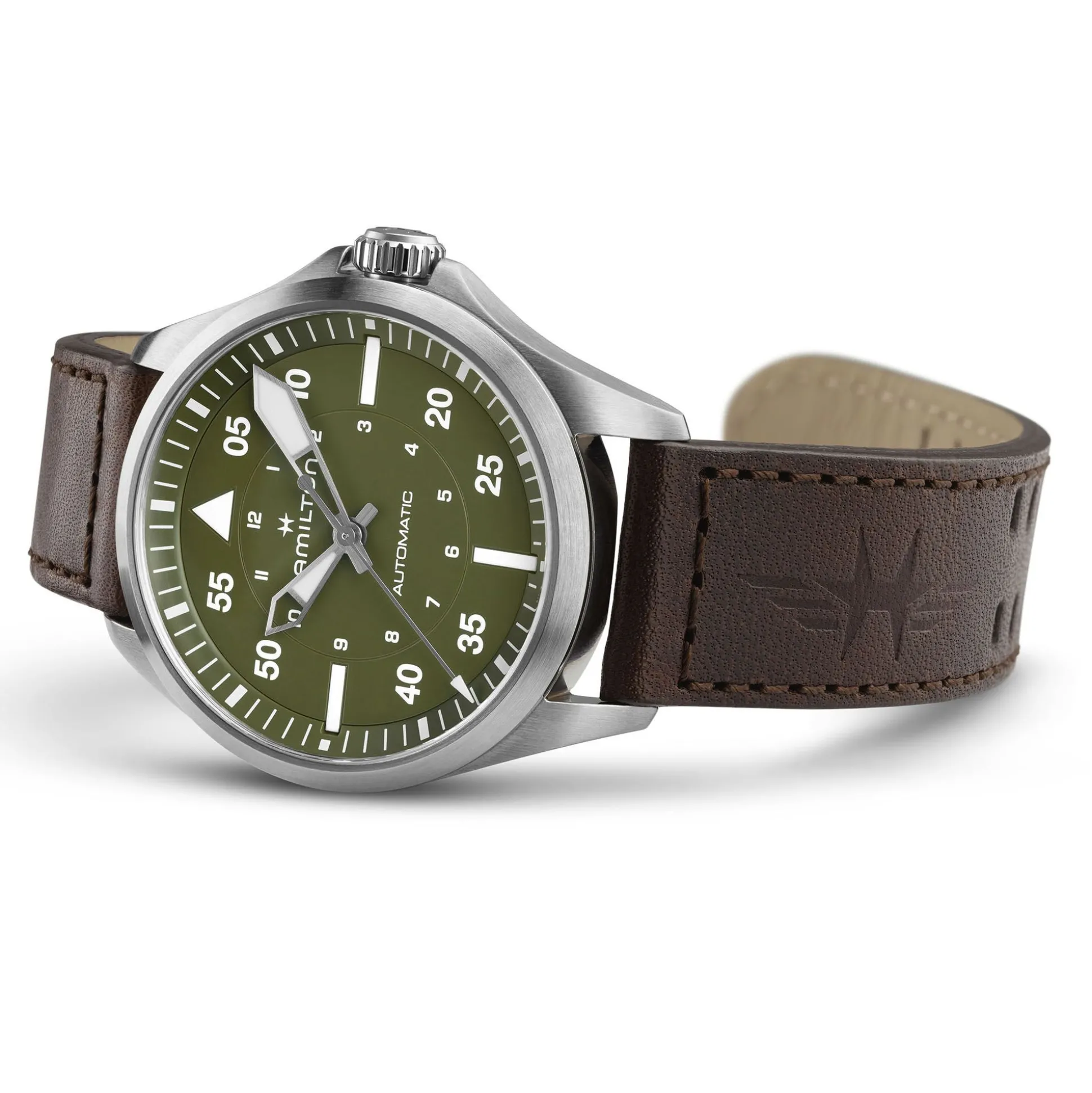 Khaki Aviation Pilot Auto 39mm