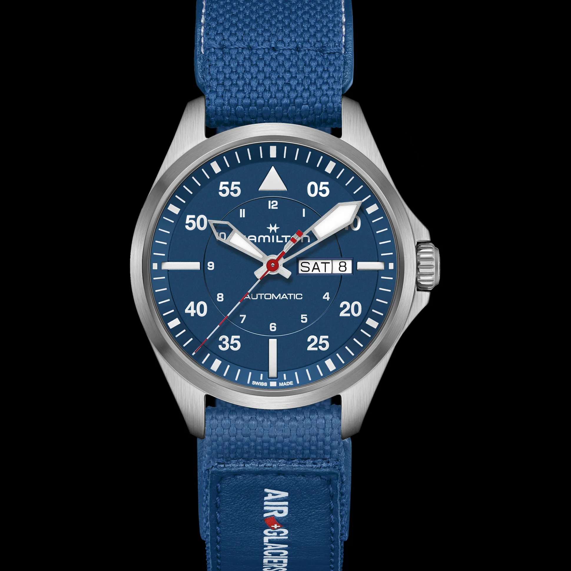 Khaki Aviation Pilot Day Date Auto - Air-Glaciers Edition