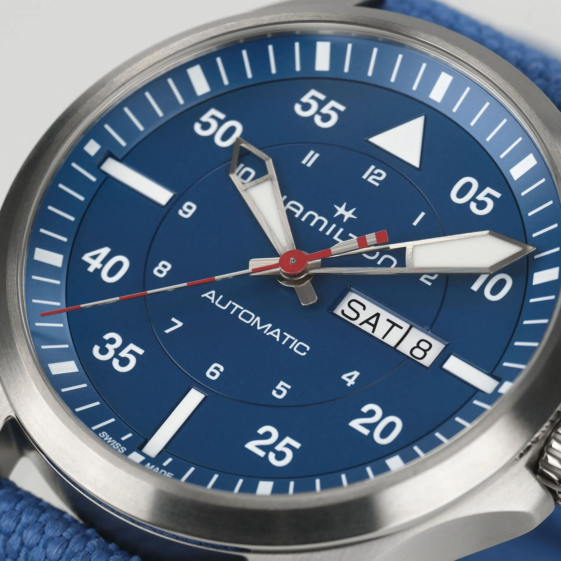 Khaki Aviation Pilot Day Date Auto - Air-Glaciers Edition