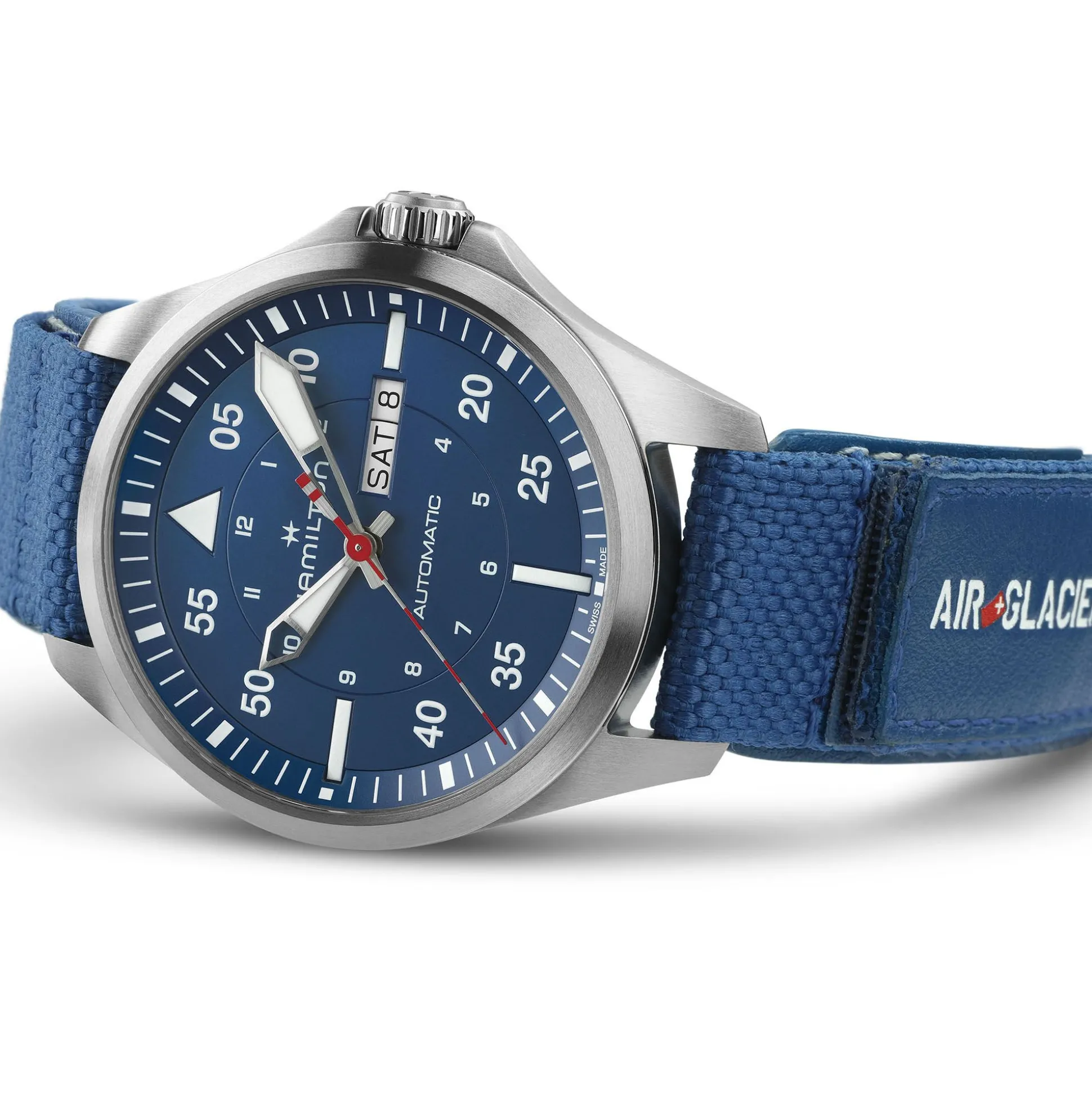 Khaki Aviation Pilot Day Date Auto - Air-Glaciers Edition