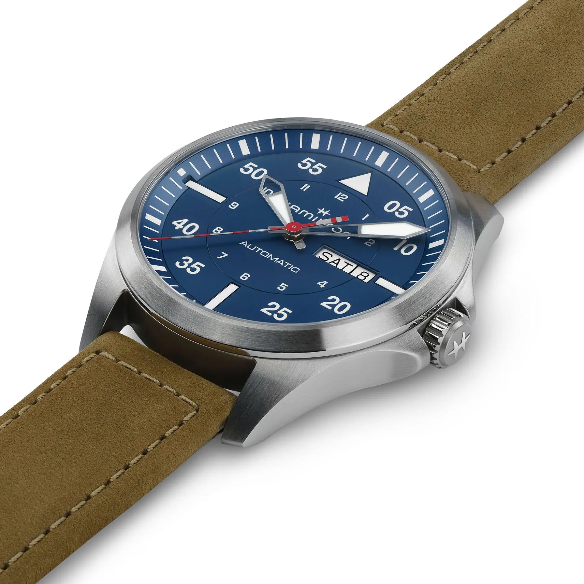 Khaki Aviation Pilot Day Date Auto - Air-Glaciers Edition