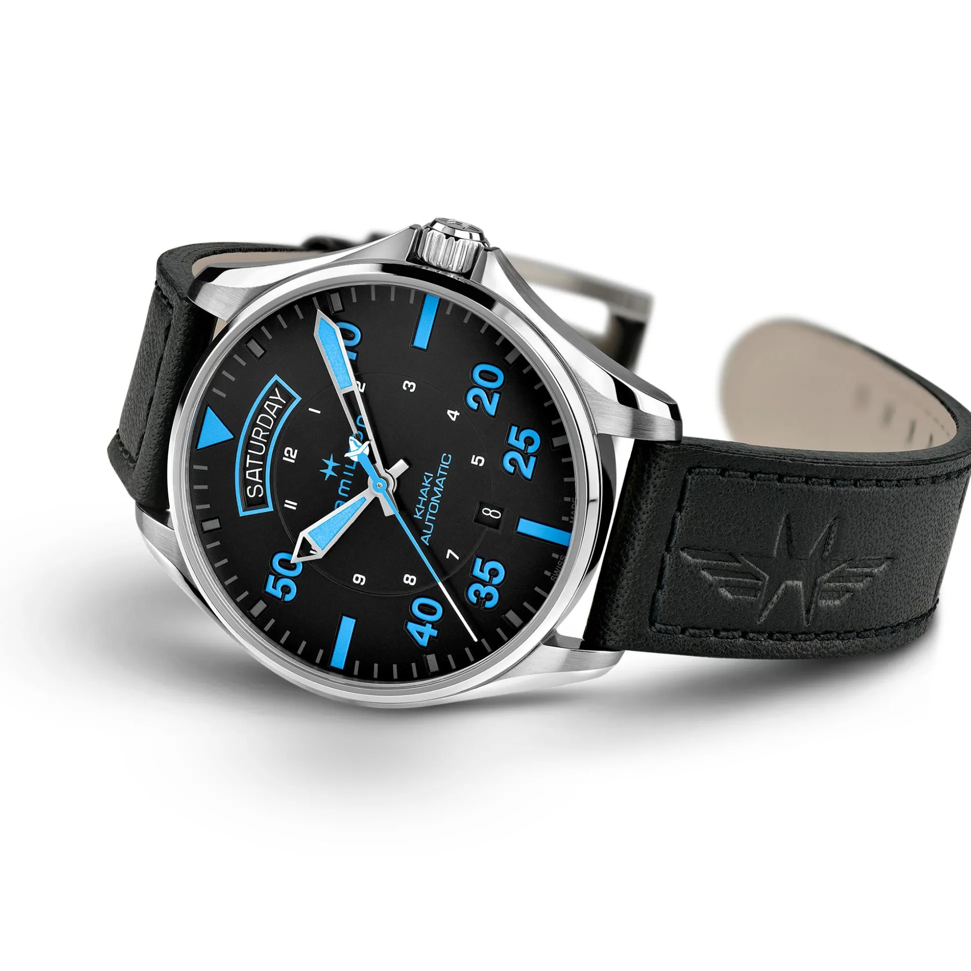 Khaki Aviation Pilot Day-Date - Air Zermatt Auto