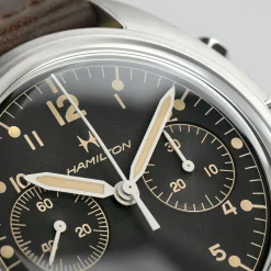 Khaki Aviation Pilot Pioneer Mechanical Chrono