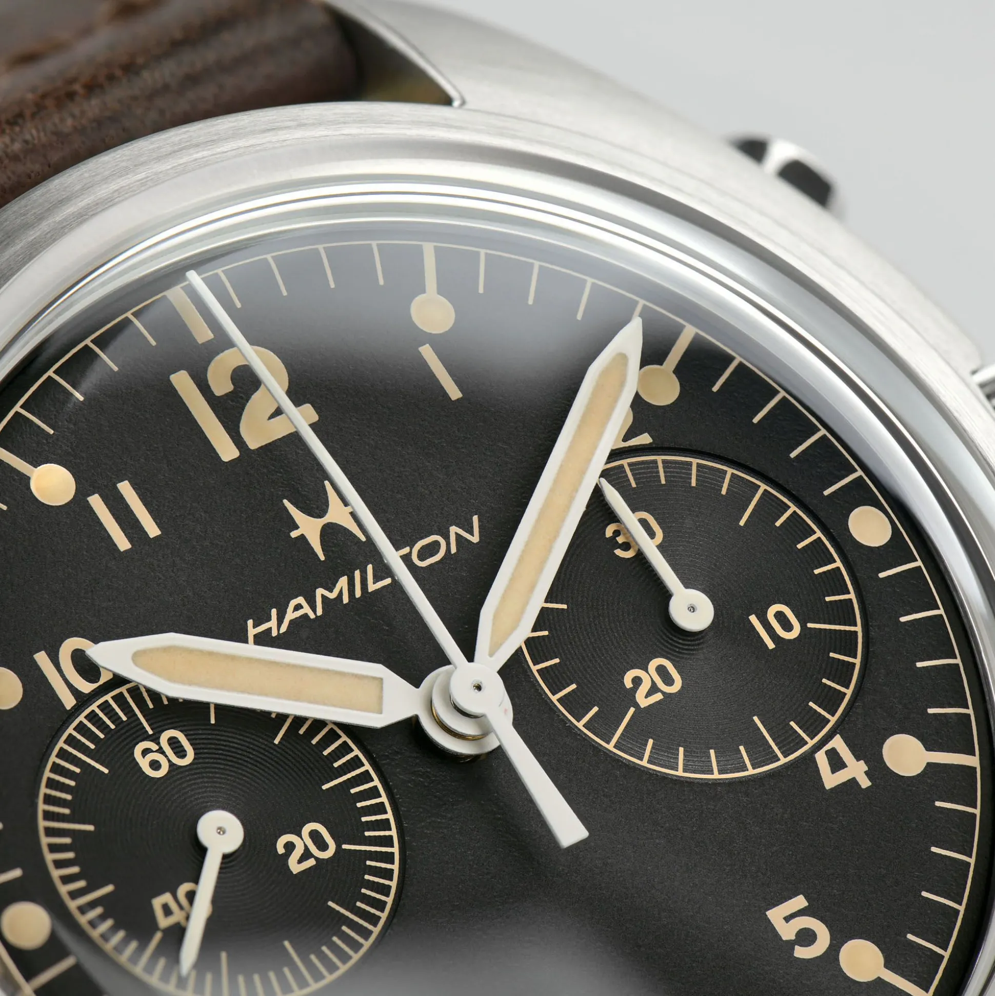 Khaki Aviation Pilot Pioneer Mechanical Chrono