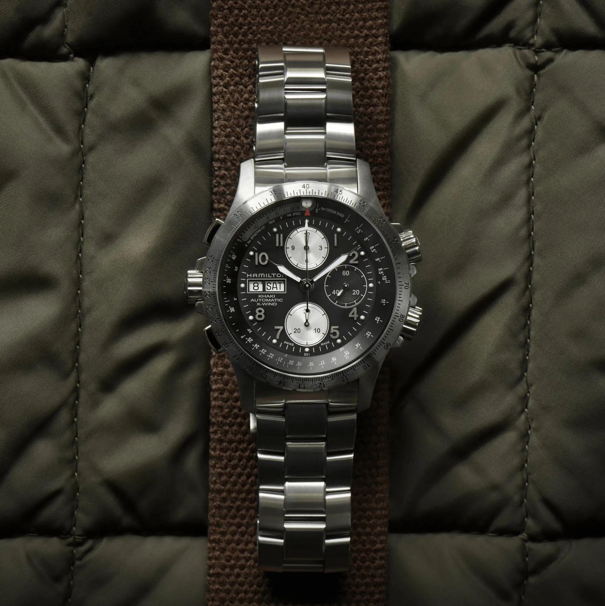 Khaki Aviation X-Wind Auto Chrono