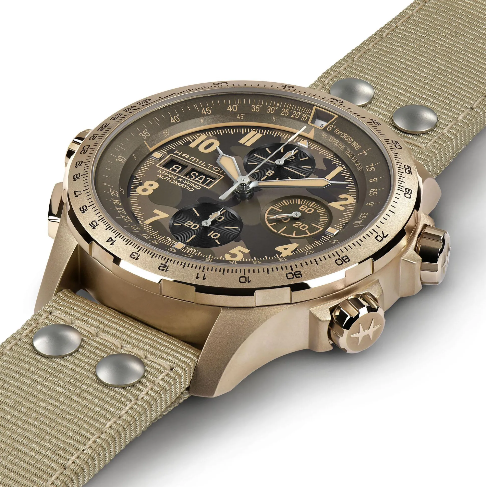 Khaki Aviation X-Wind Auto Chrono
