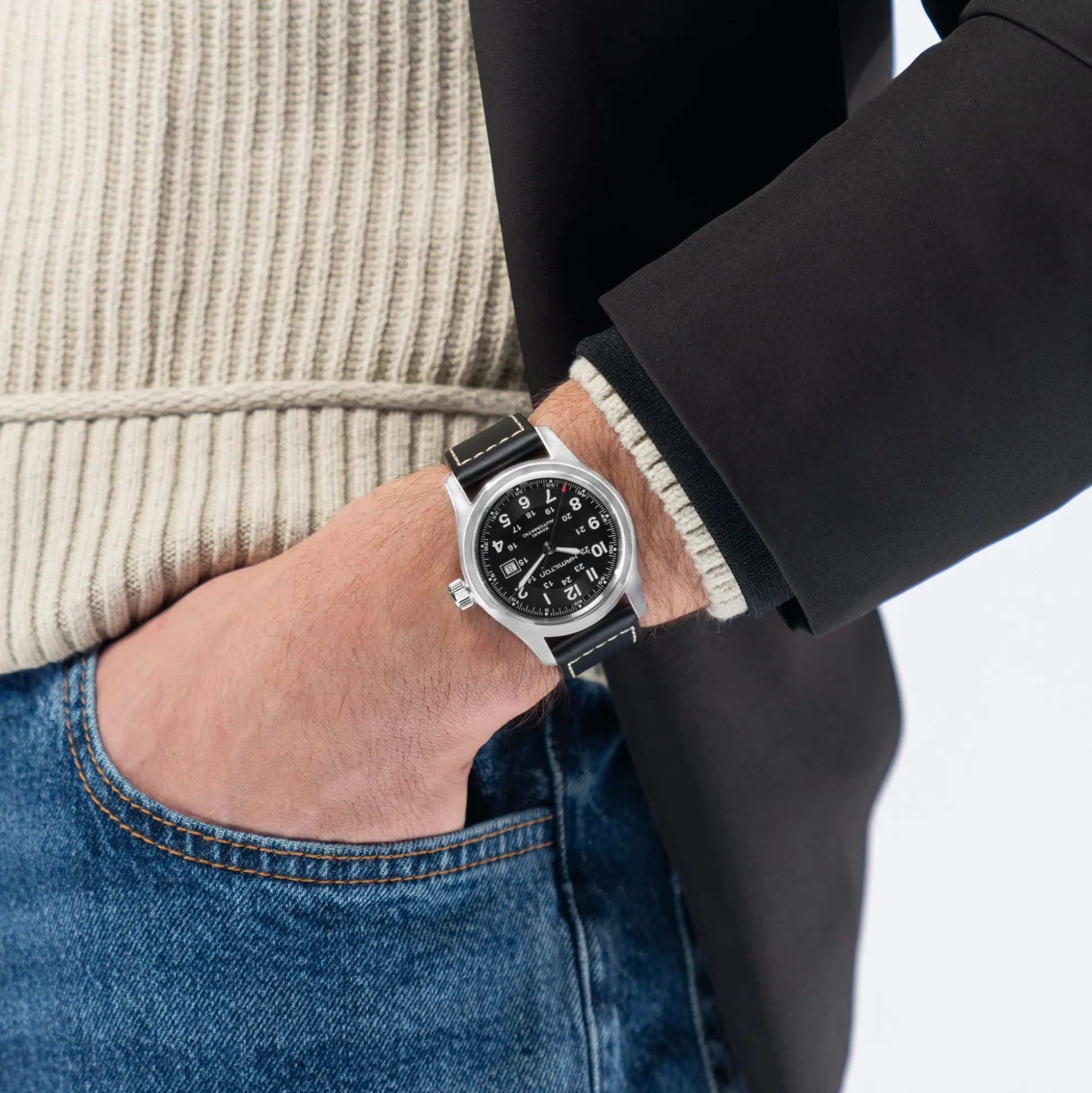 Khaki Field Auto 42 mm
