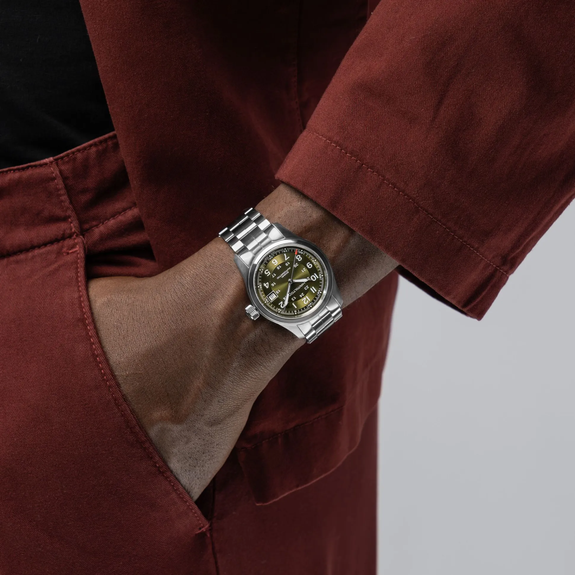 Khaki Field Auto 38 mm