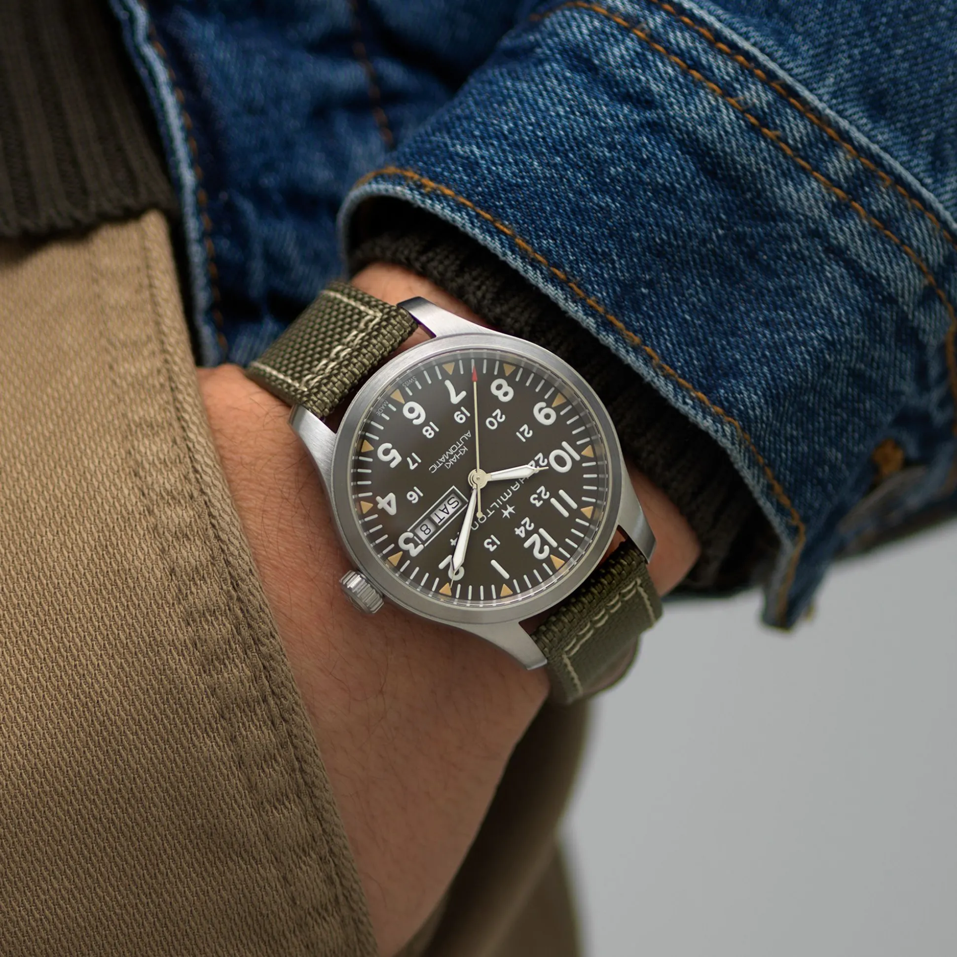 Khaki Field GREEN STRAP 20MM