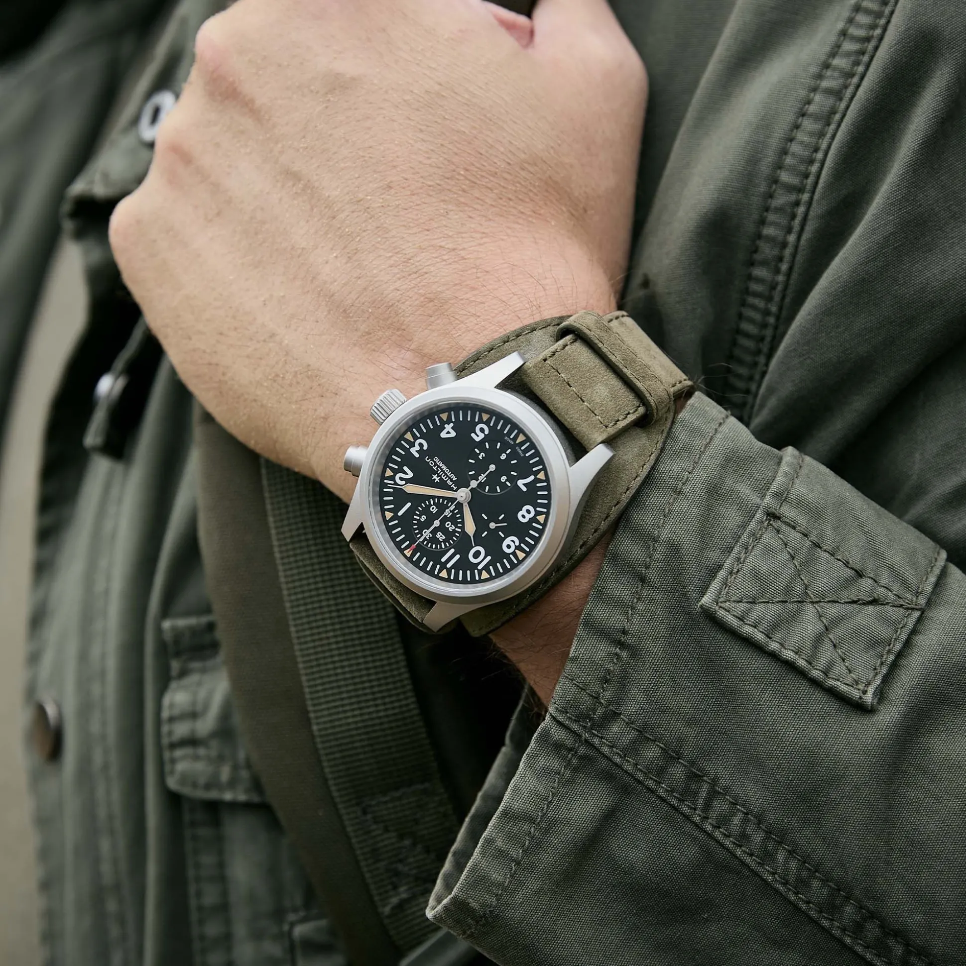 Khaki Field Green Strap 22mm