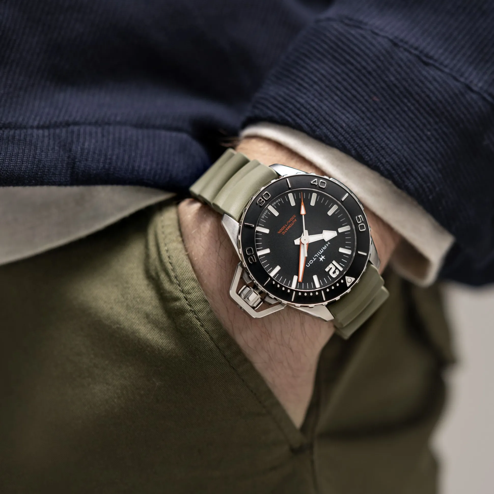 Khaki Navy Frogman Auto