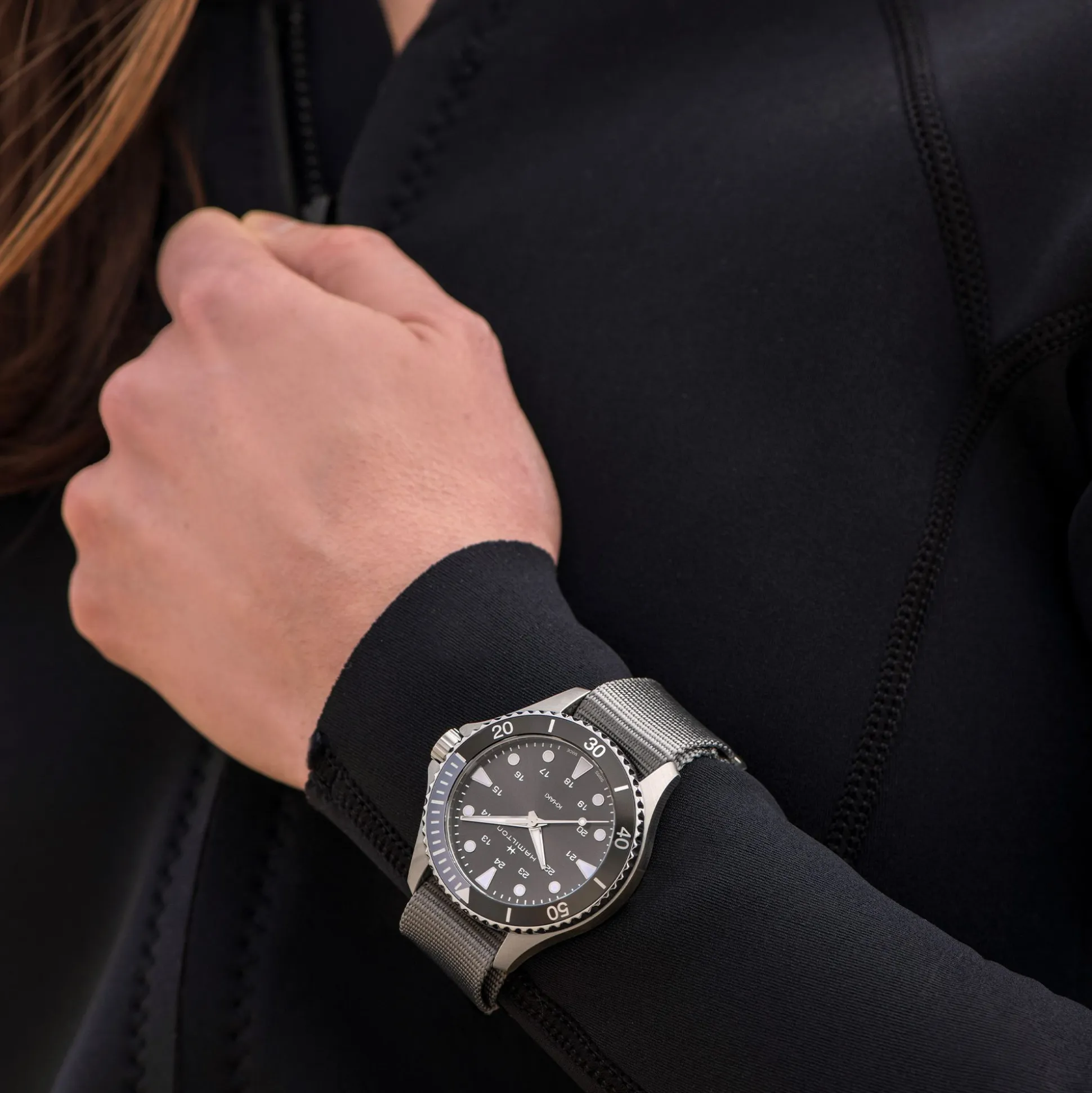 Khaki Navy GREY STRAP 18mm