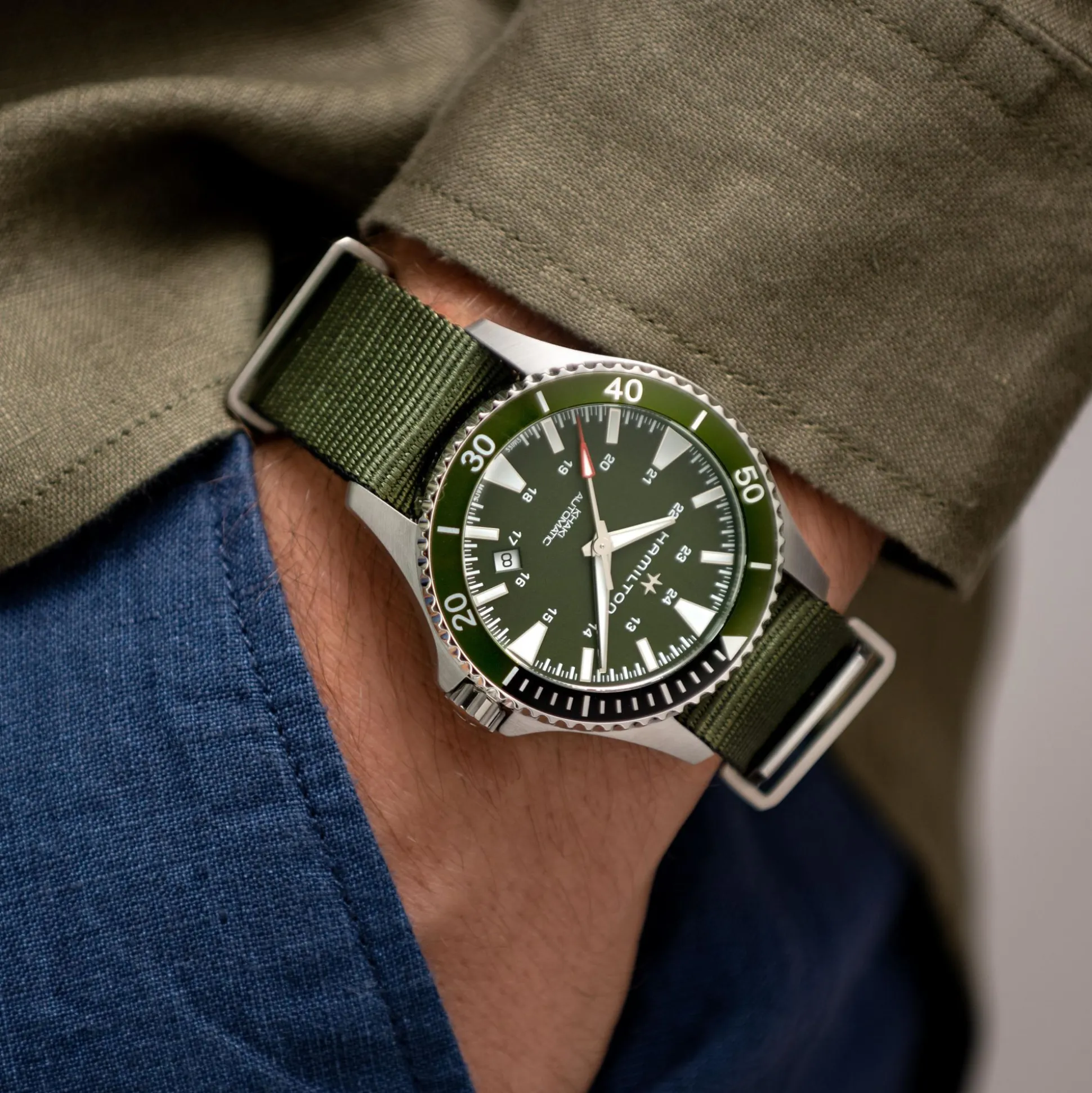 Khaki Navy Scuba Auto