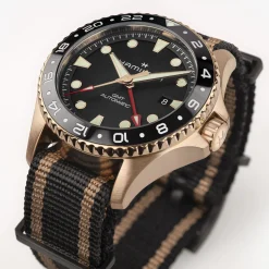 Khaki Navy Scuba Automatic GMT 43mm Bronze